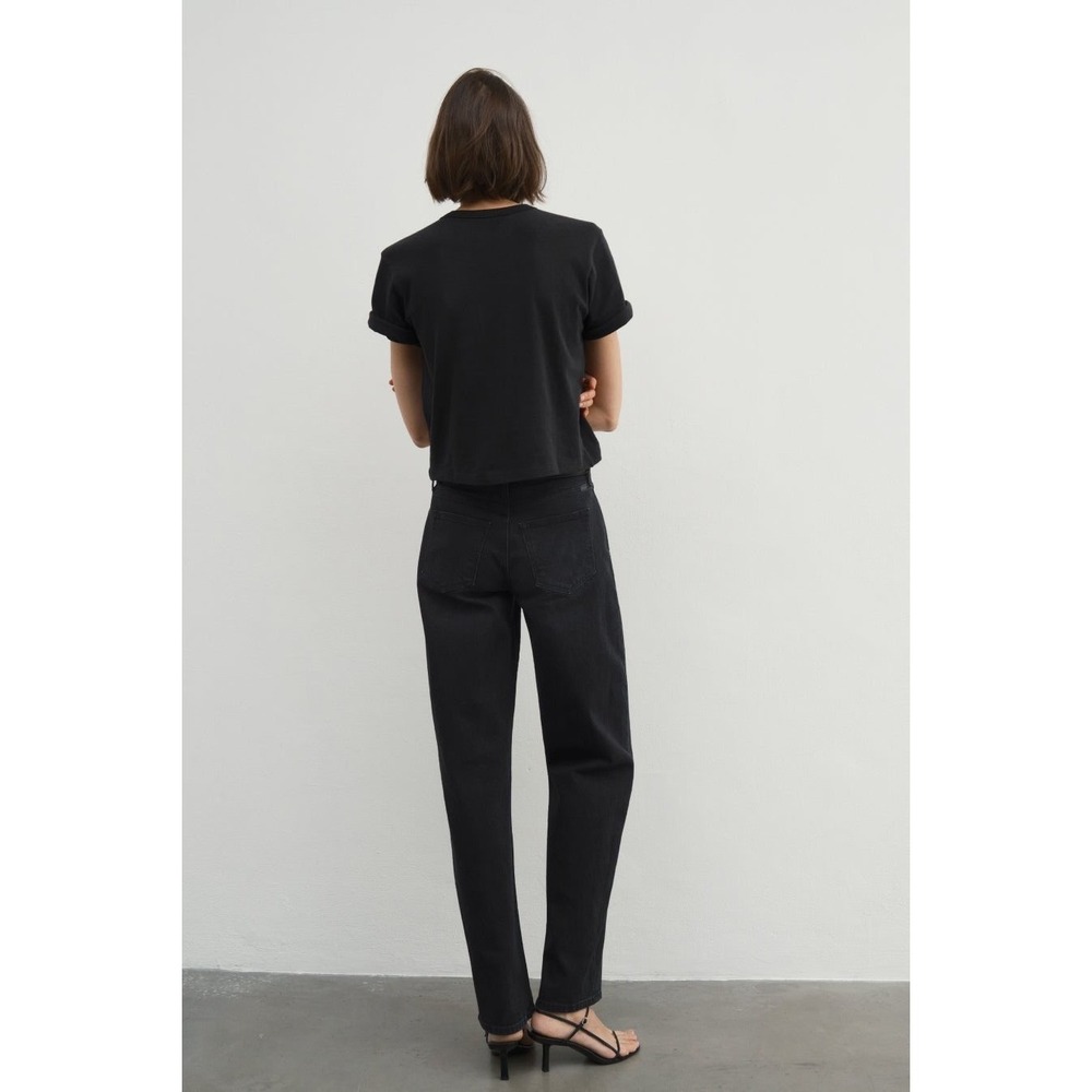 AYR The Getup 30S Film Noir Washed Black Barrel Leg Jeans Short Inseam - Picture 3 of 9